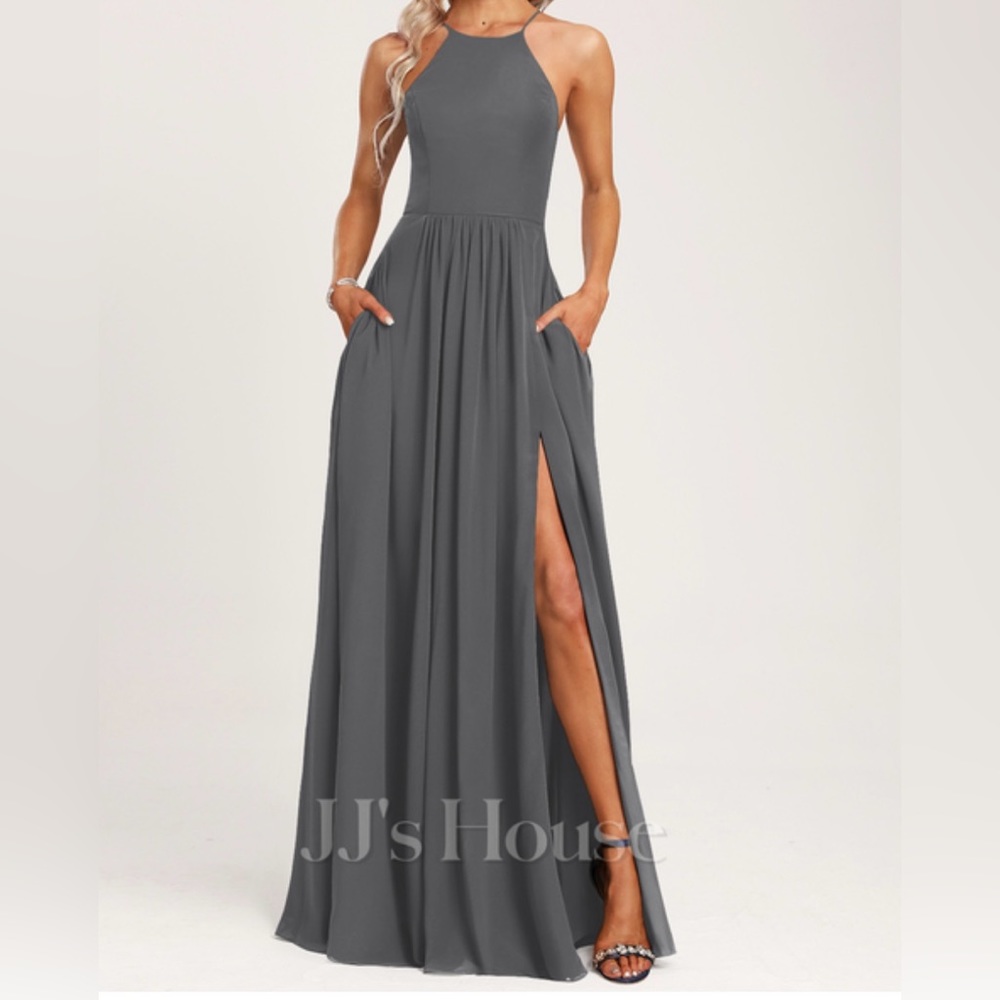 JJ’s House Bridesmaid Dress. Steel Grey. Size 4.